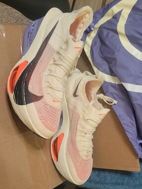 Nike Women's Cream, Pink & Black Zoom Running Shoes
